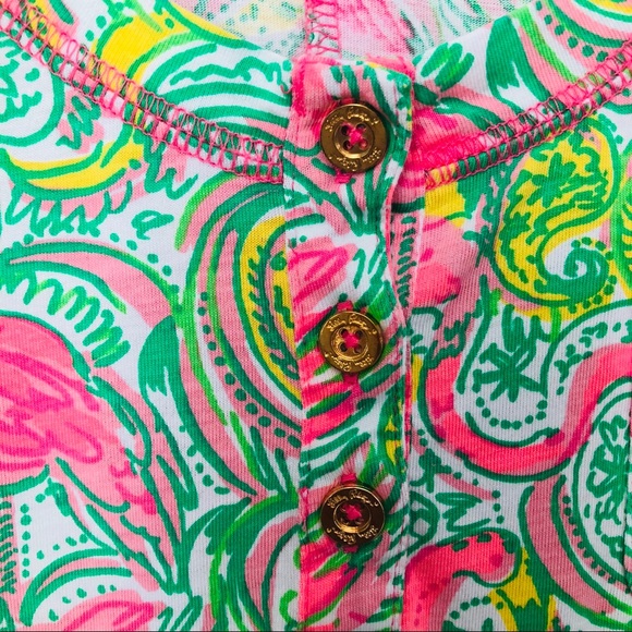 Lilly Pulitzer Hot Wings T-shirt Flamingo Dress - Picture 5 of 6